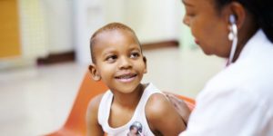 child receiving medical care