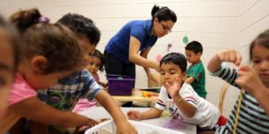 preschoolers with disabiltiies playing