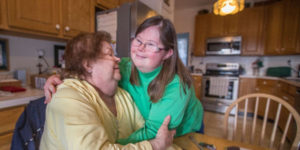 mom with daughter with disability